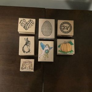 9 Assorted Craft Holiday Rubber Stamps 🖍